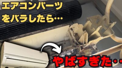 【閲覧注意？！】エアコン内部のカビがヤバい！プロが教える分解洗浄と汚水の実態